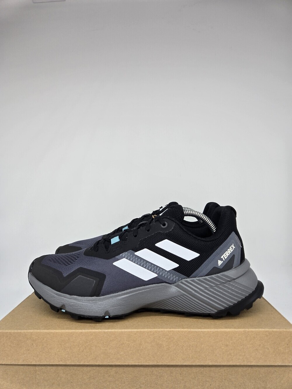 adidas Women's Terrex Soulstride FY9256 Black Mint Ton Trail Shoes Size 10.5